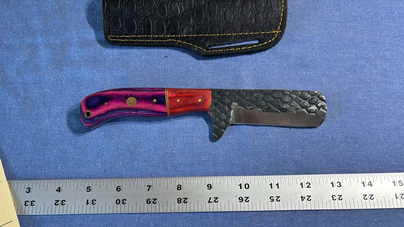 Damascus steel knife