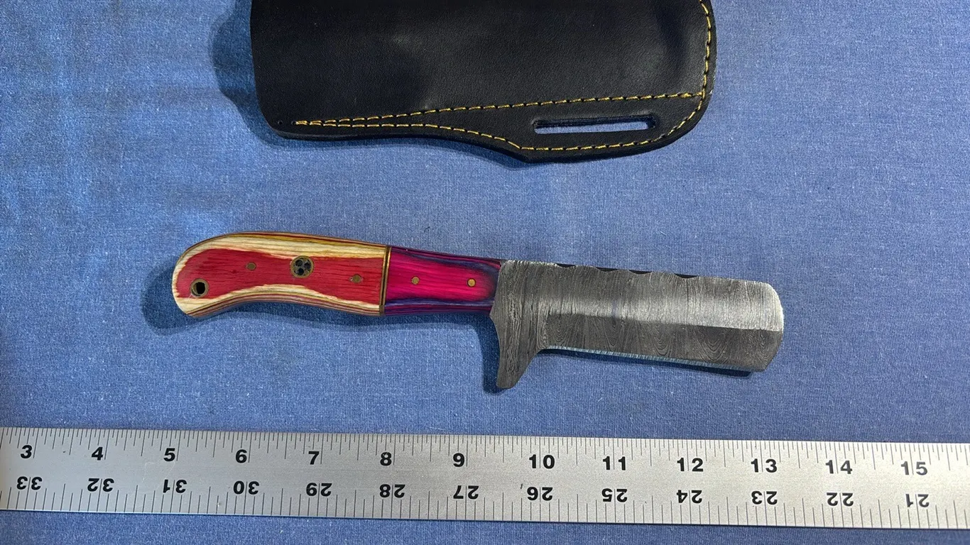 Damascus steel knife