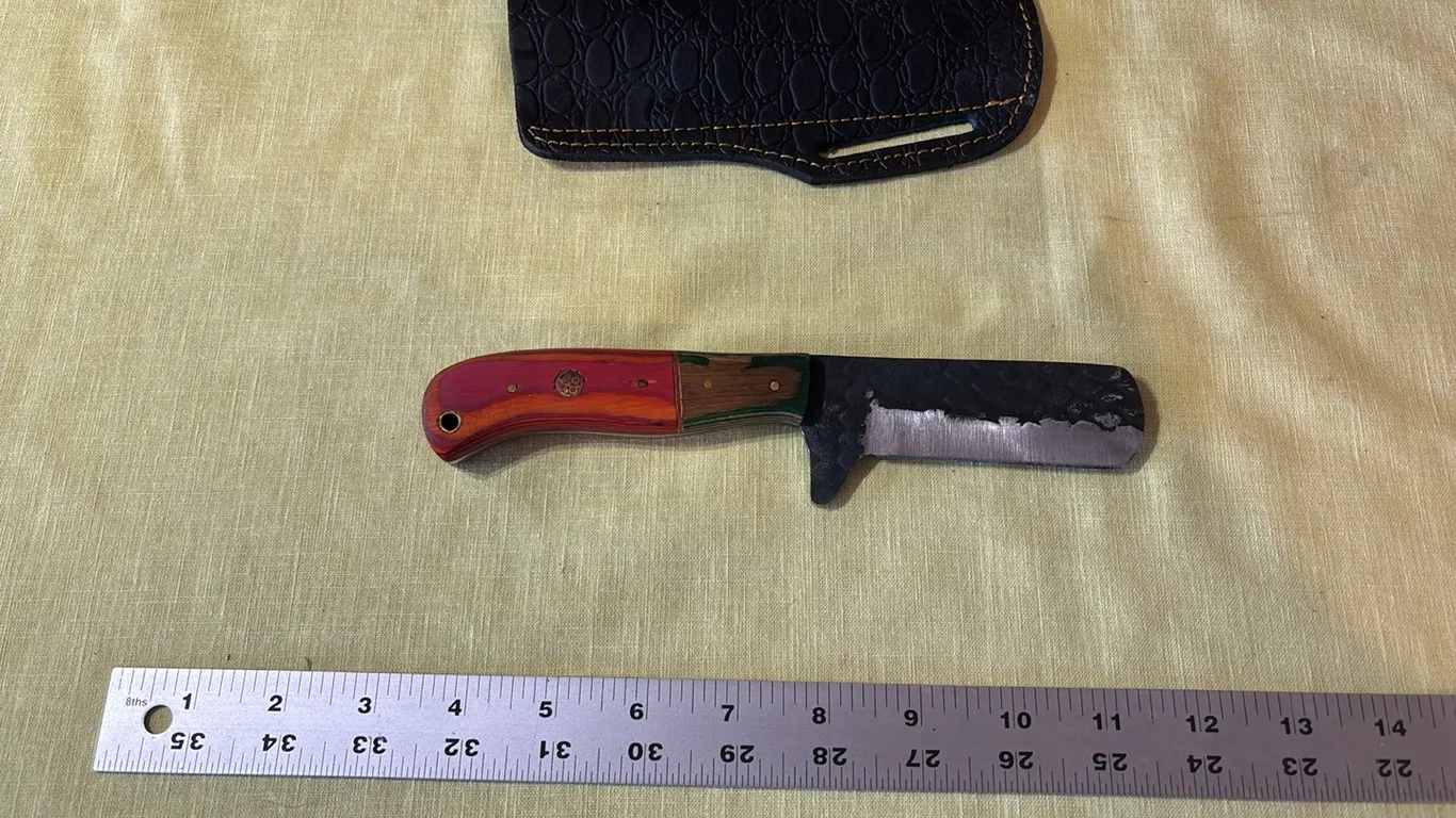 Damascus steel knife