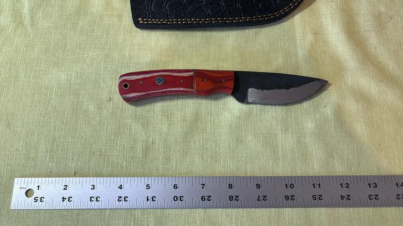Damascus steel knife