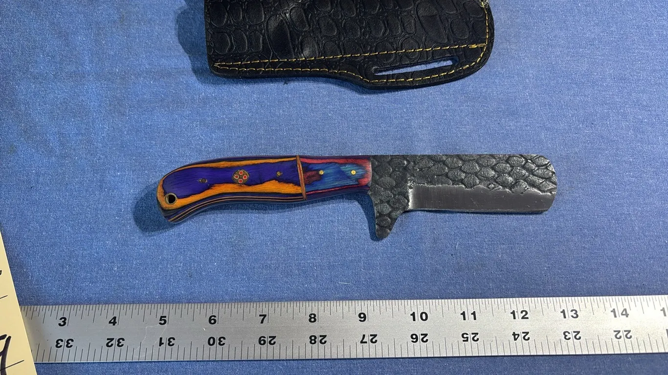 Damascus steel knife