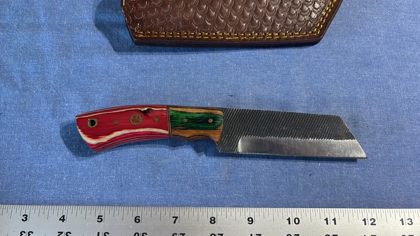 Damascus steel knife