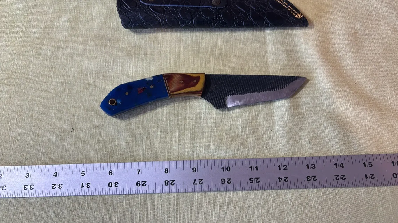 Damascus steel knife