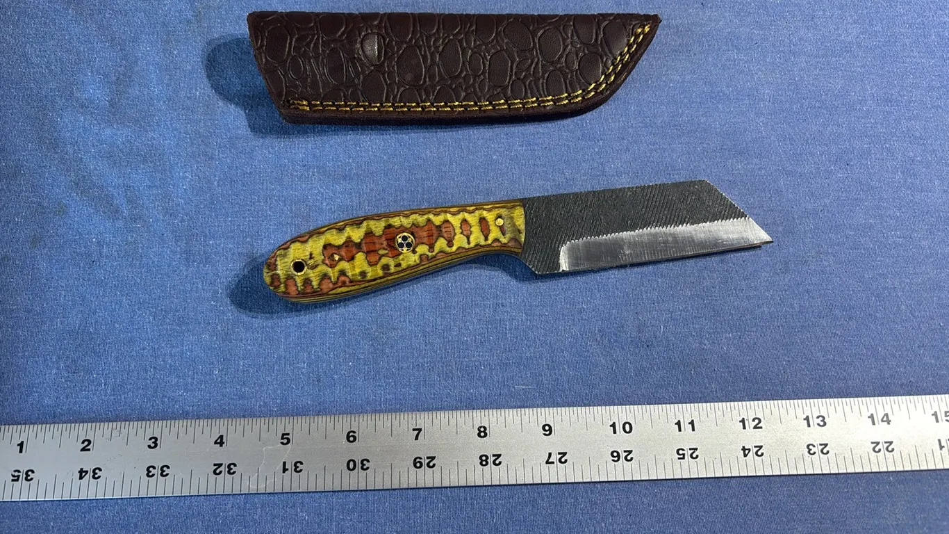 Damascus steel knife
