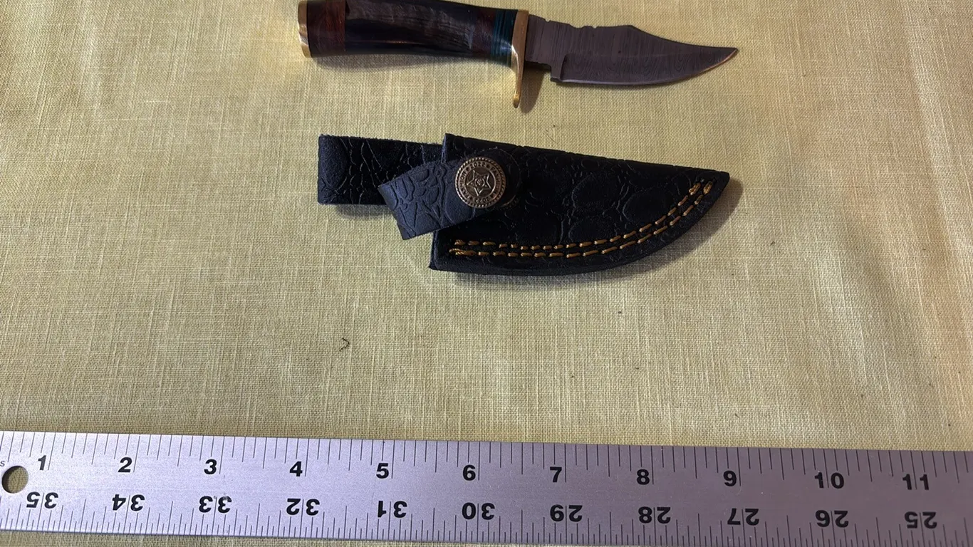 Damascus steel knife