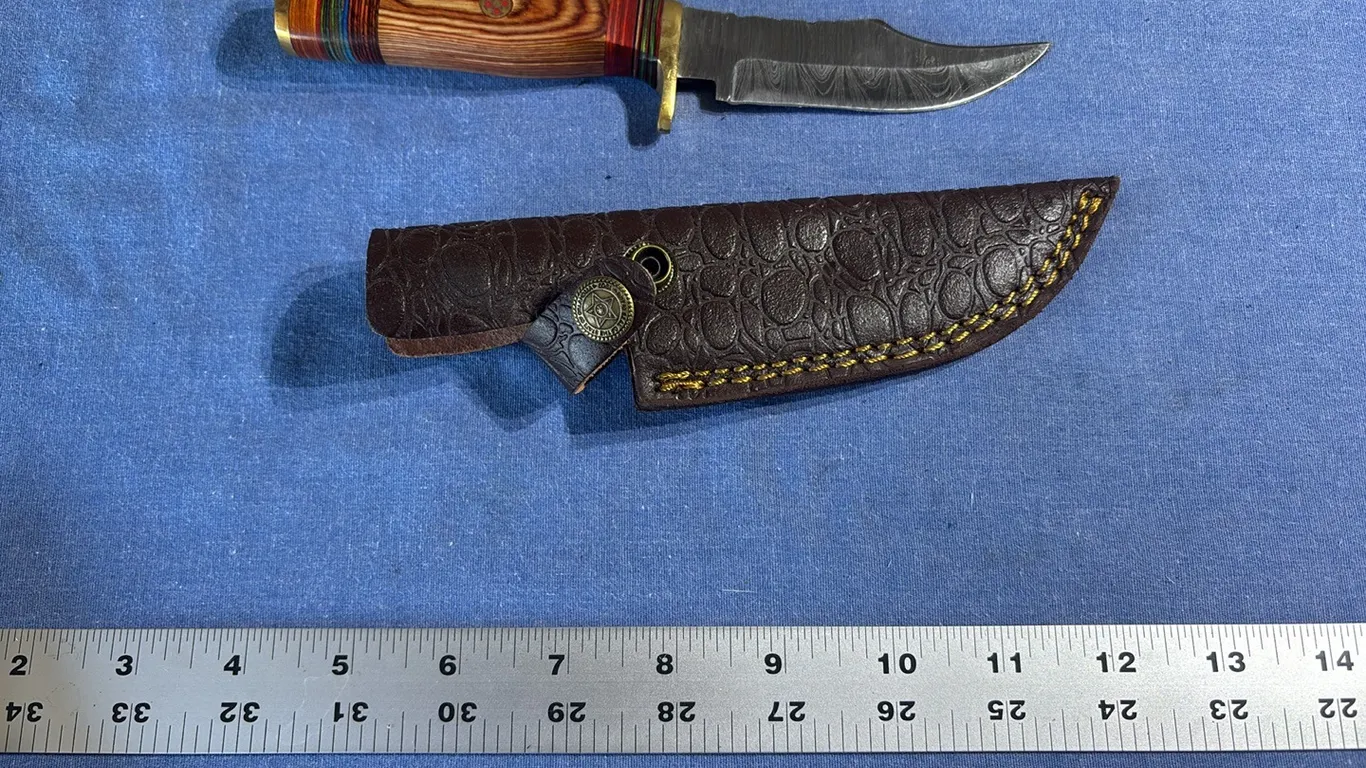 Damascus steel knife