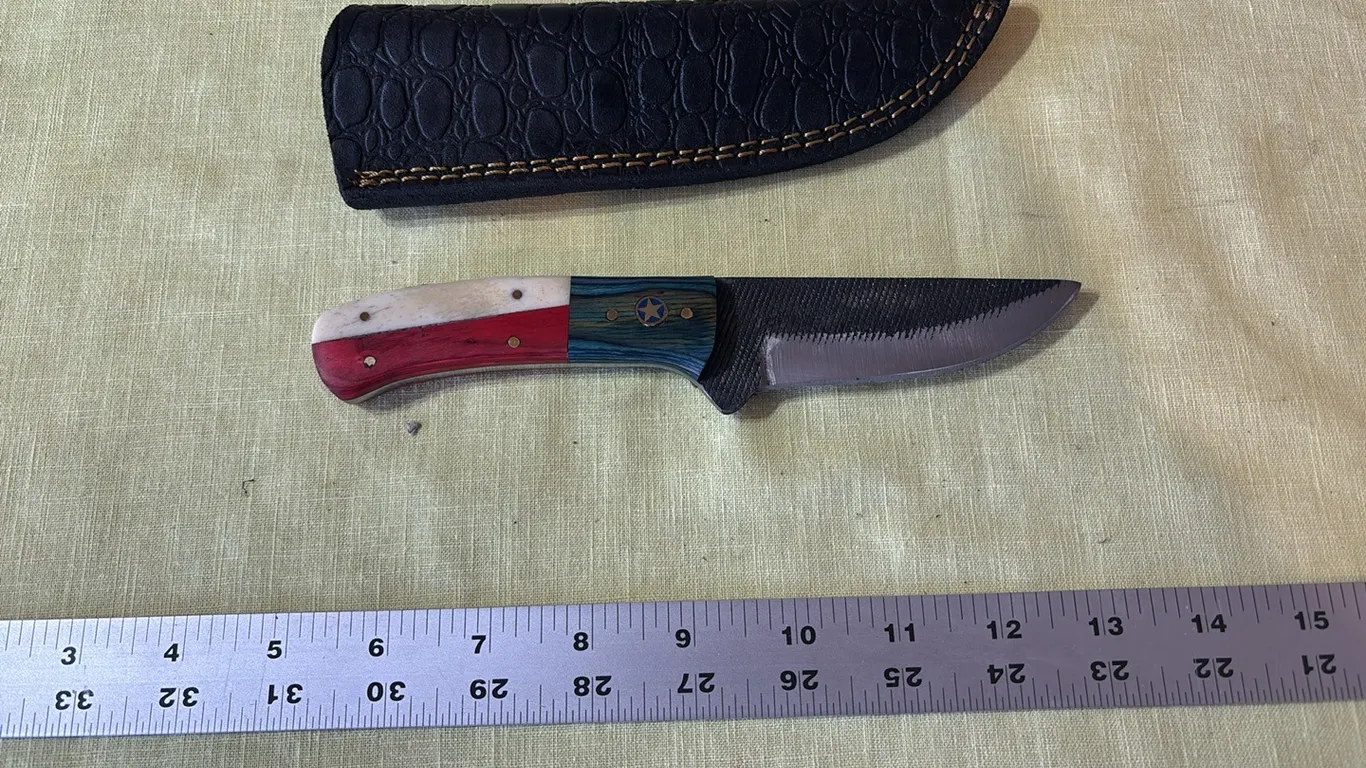Damascus steel knife