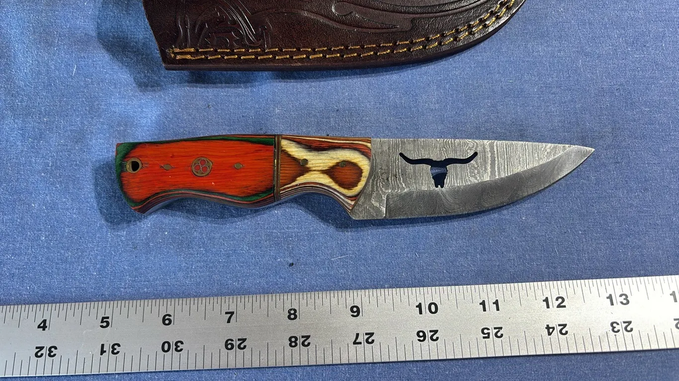 Damascus steel knife