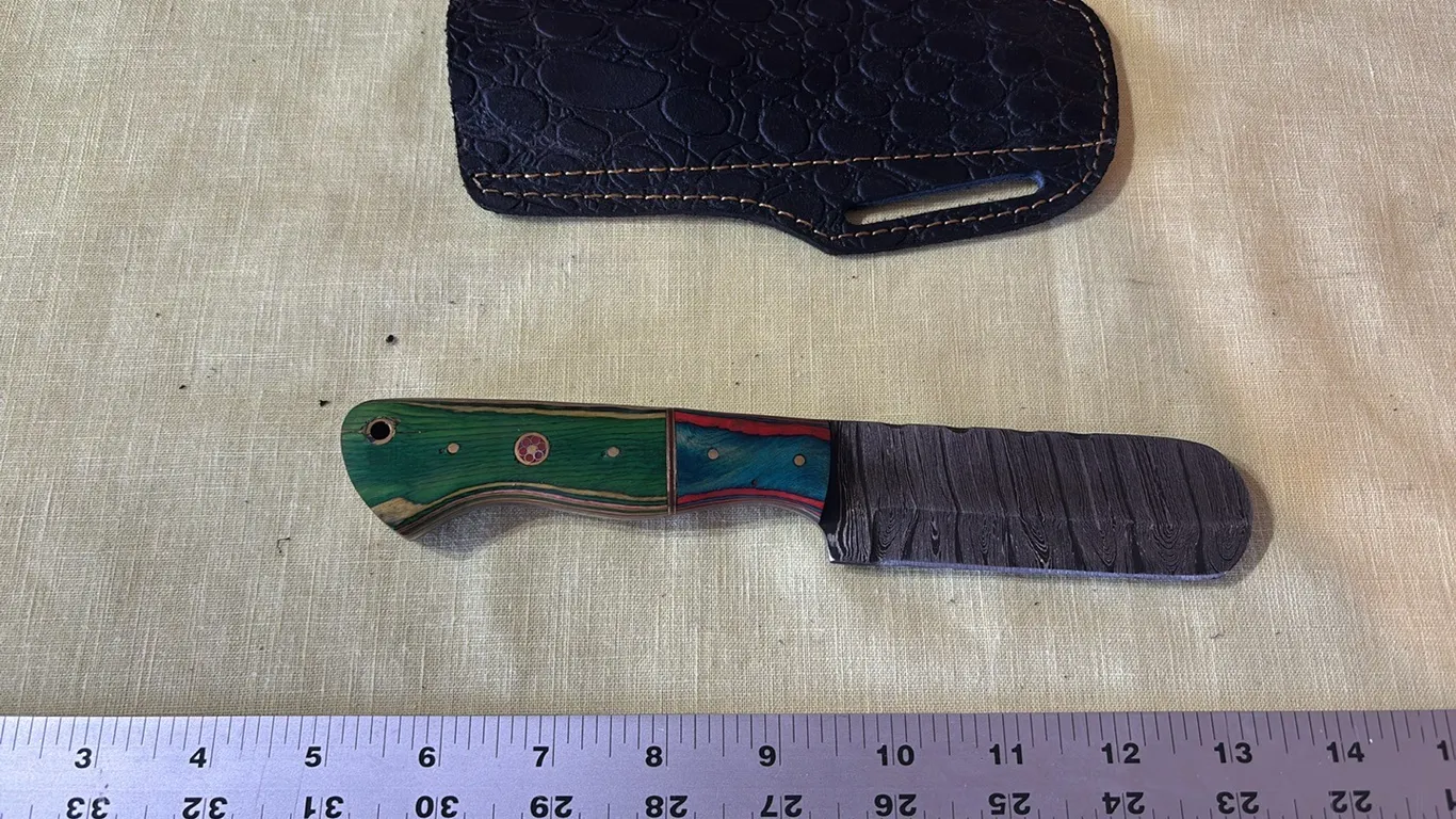 Damascus steel knife