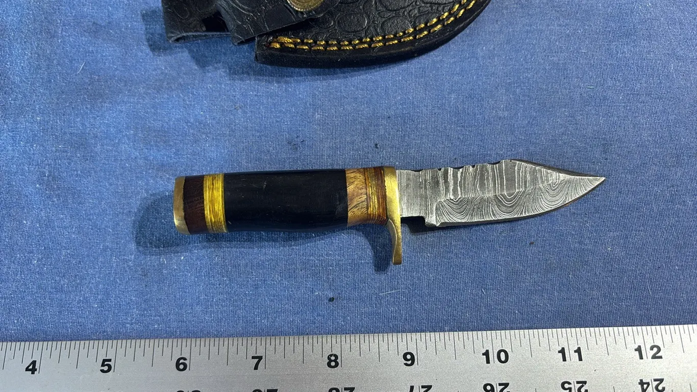 Damascus steel knife