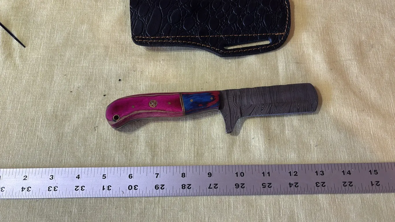 Damascus steel knife
