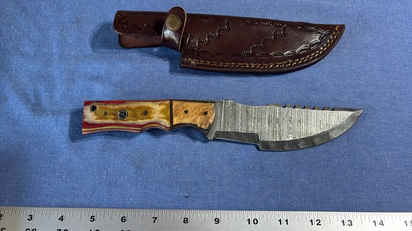 Damascus steel knife