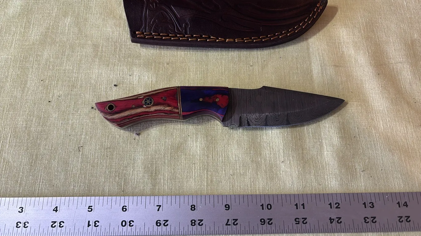 Damascus steel knife