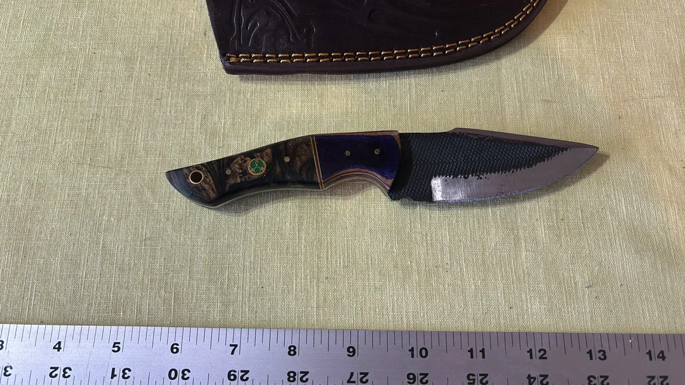 Damascus steel knife