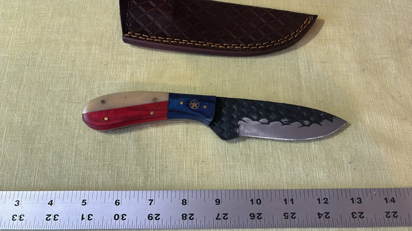 Damascus steel knife
