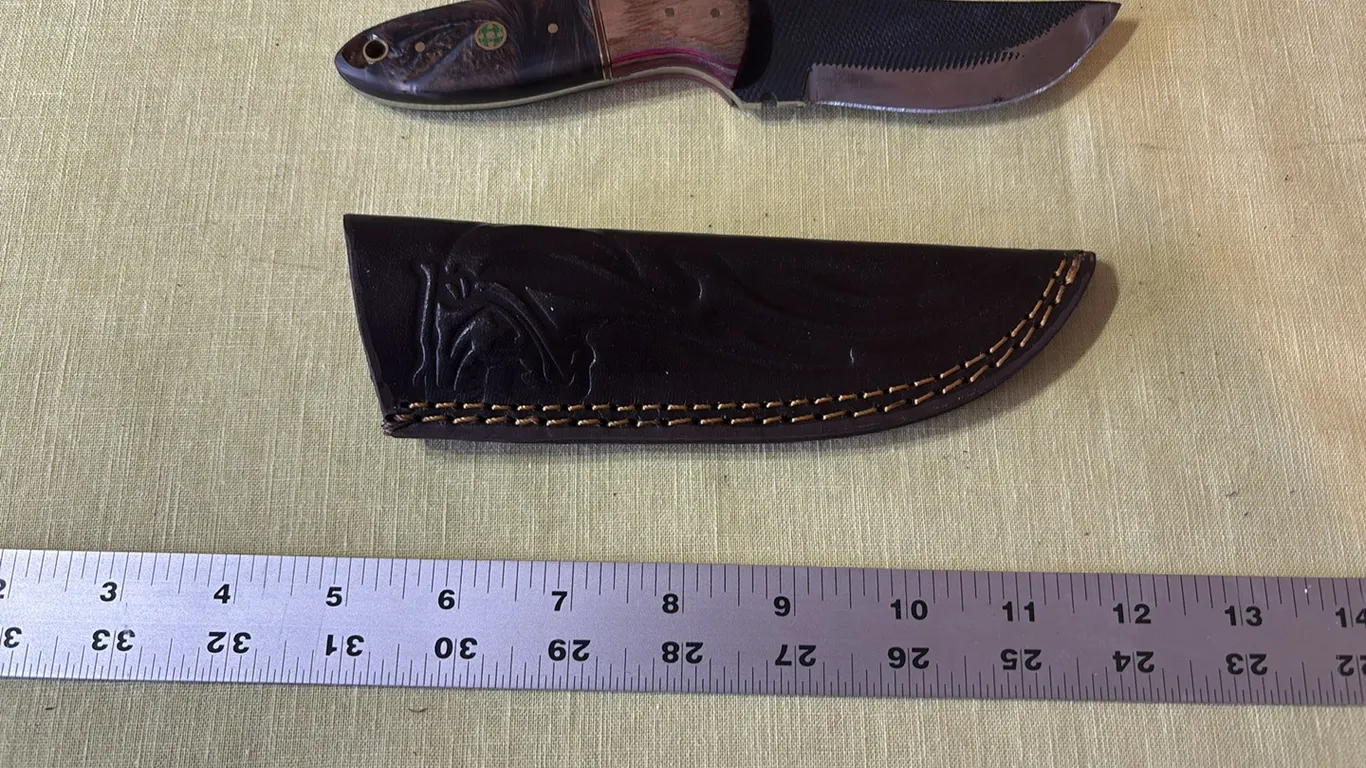 Damascus steel knife