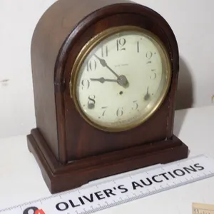 Antique Seth Thomas Wooden Mantel Clock | Retrofitted Quartz Movement