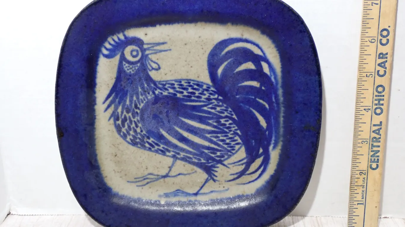 Vintage Marianne Starck for Michael Andersen & Søn Ceramic Rooster Plaque