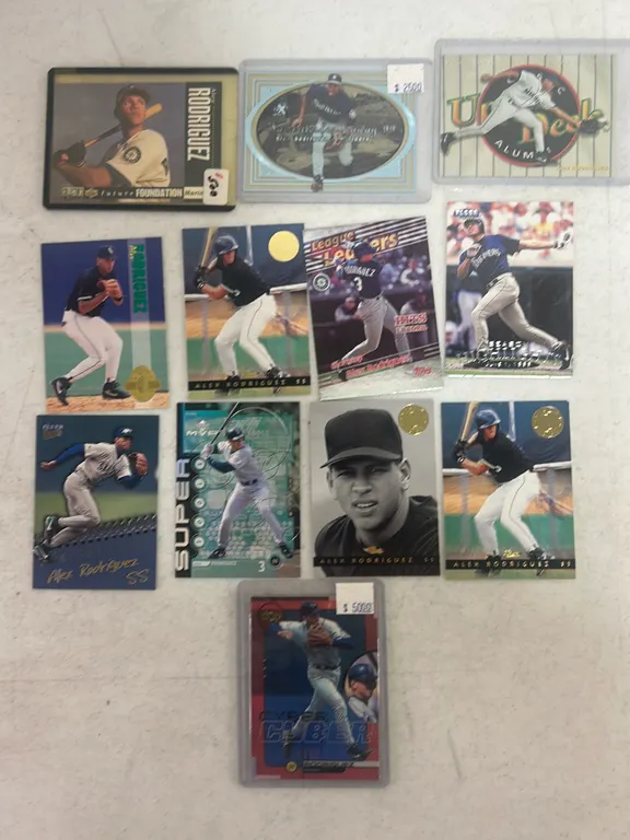 12 ALEX RODRIGUEZ CARDS