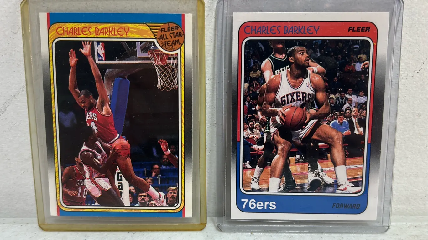 2 CHARLES BARKELY 1988 FLEER CARDS