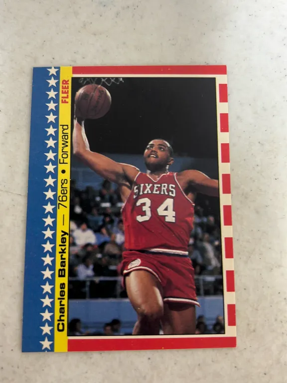 CHARLES BARKLEY 1987 FLEER CARD
