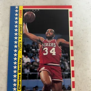 CHARLES BARKLEY 1987 FLEER CARD