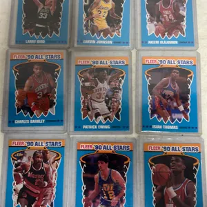 9 NBA 1990 ALL STAR CARDS