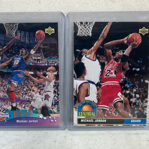 2 MICHAEL JORDAN EUOPEAN CARDS