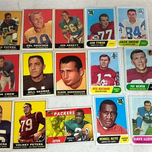 15 TOPPS NFL 1961 & 1968 CARDS