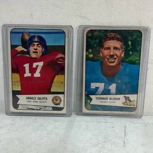 2 BOWMAN 1954 NFL CARDS