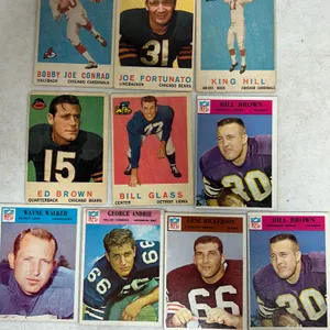10 NFL 1959 & 1966 CARDS