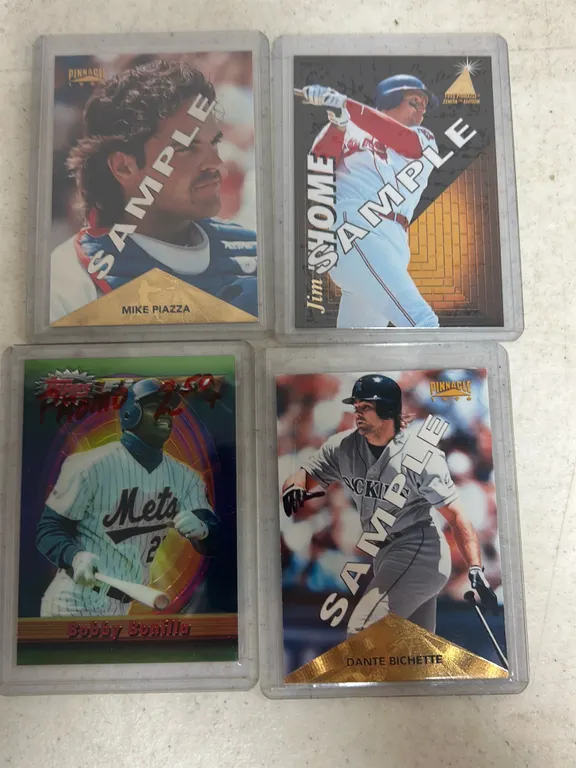 4 RARE SAMPLE/PROMO CARDS