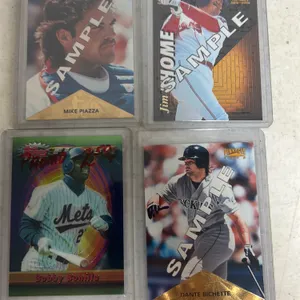 4 RARE SAMPLE/PROMO CARDS