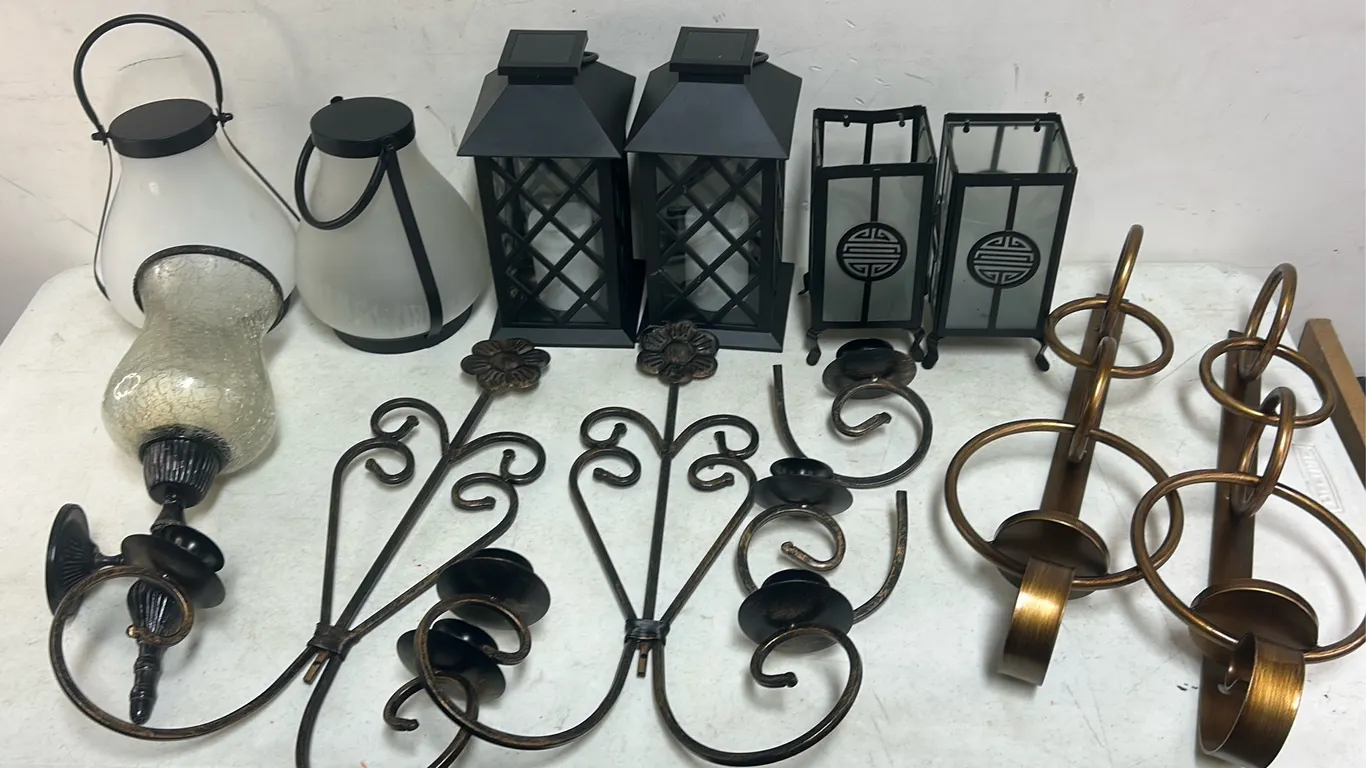 LARGE CANDLE HOLDERS