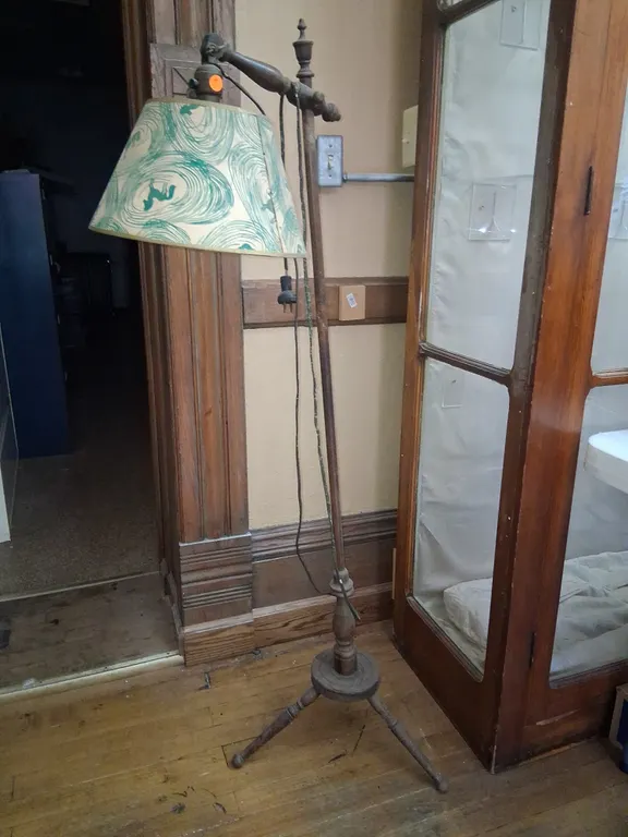 Antique Wooden Floor lamp
