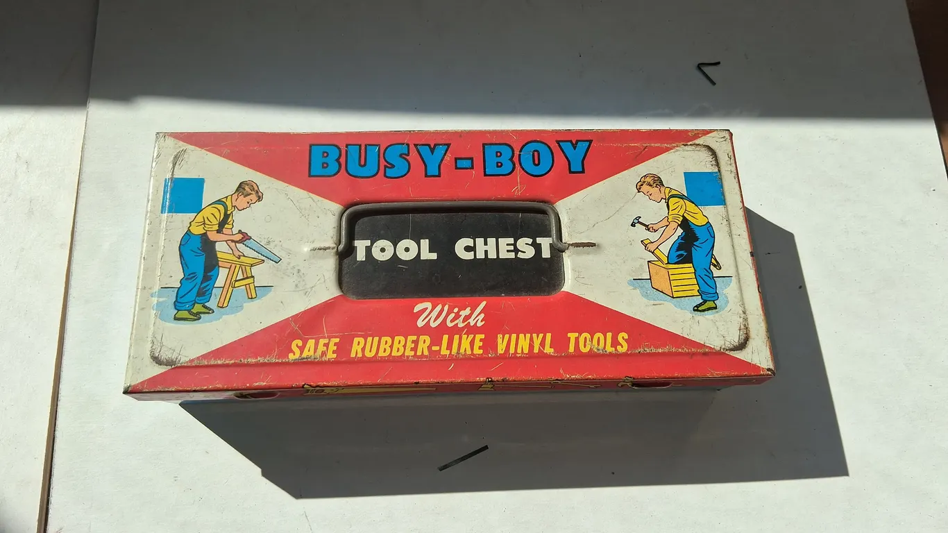 Ohio Art Company Kids Metal Tool Chest (no tools)