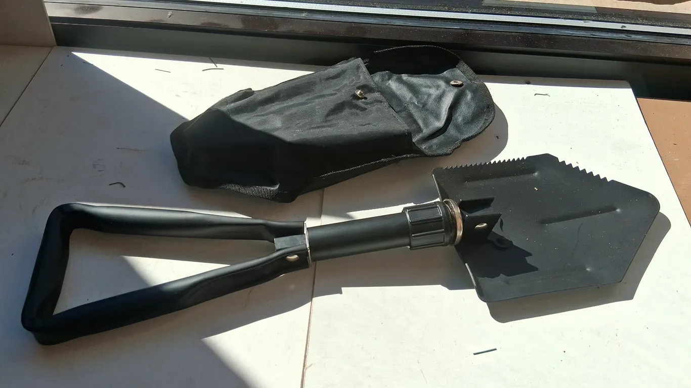 Foldable Camping Shovel with Case