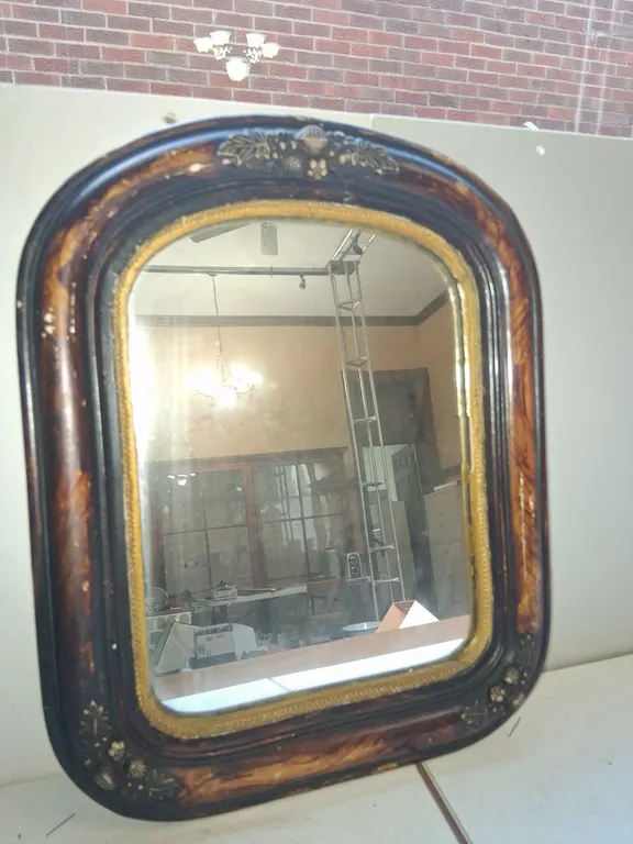 Antique Wood Mirror