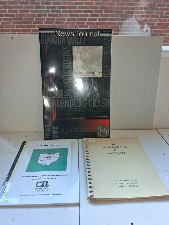Mansfield News Journal 100 Years of History Book and 2 additional