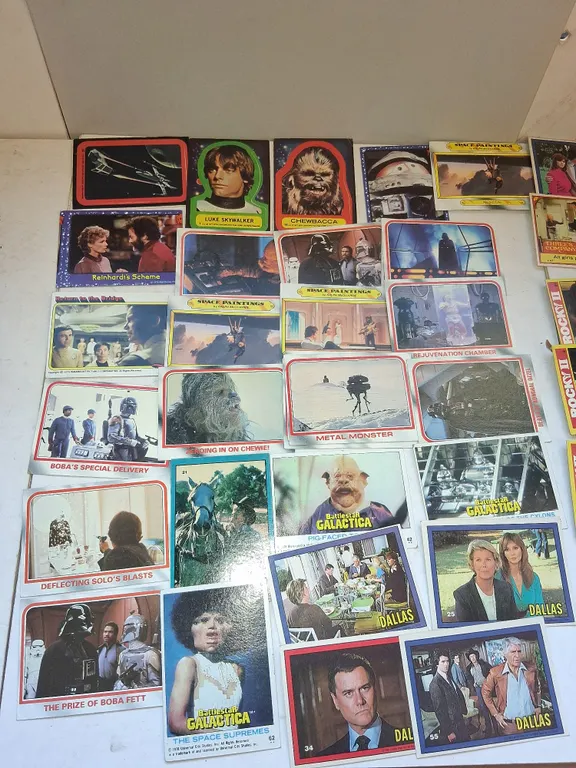 Vintage TRADING CARDS Miscellaneous including The Empire Strikes Back, Dallas, Dukes of Hazzard