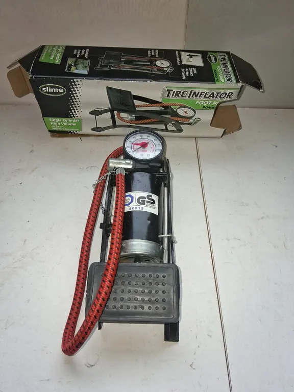 Slime Tire Inflator Foot Pump