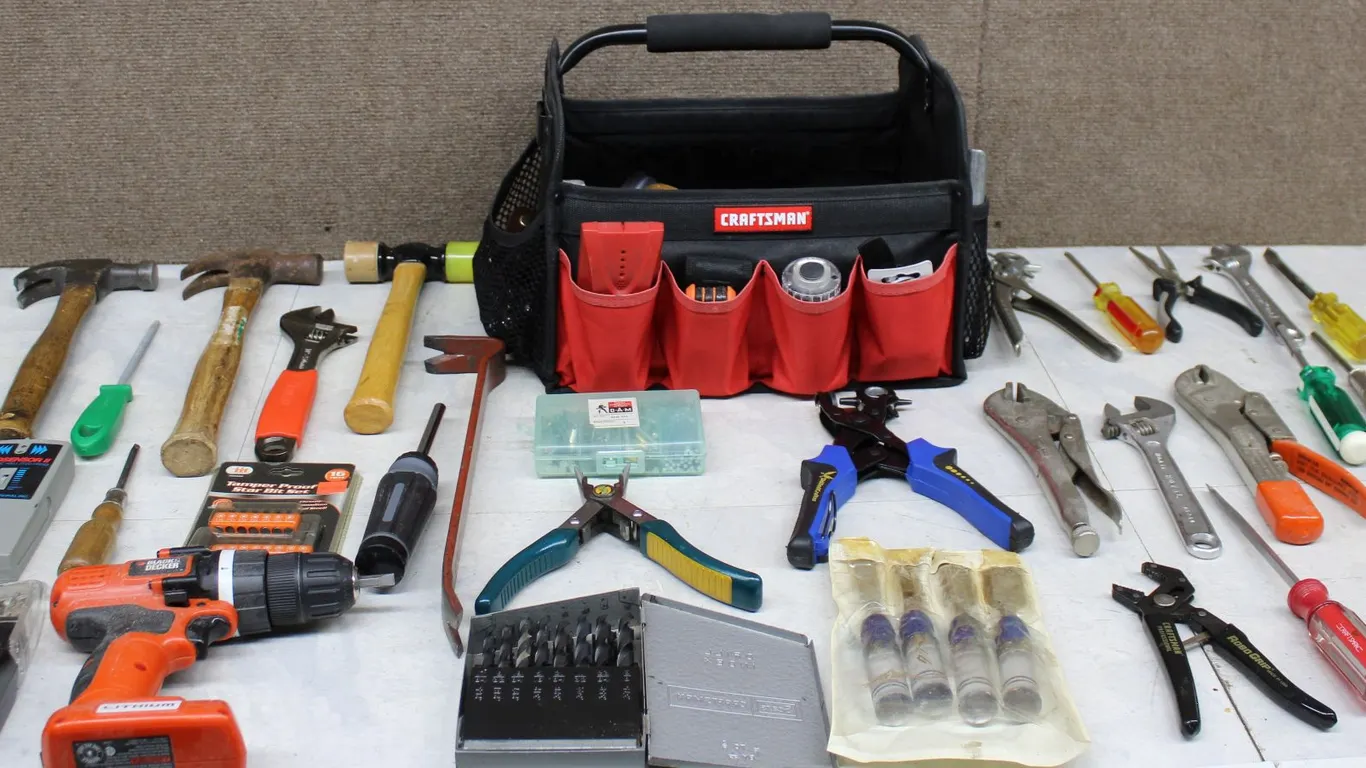 Craftsman Tool Bag With Hand Tools Assortment