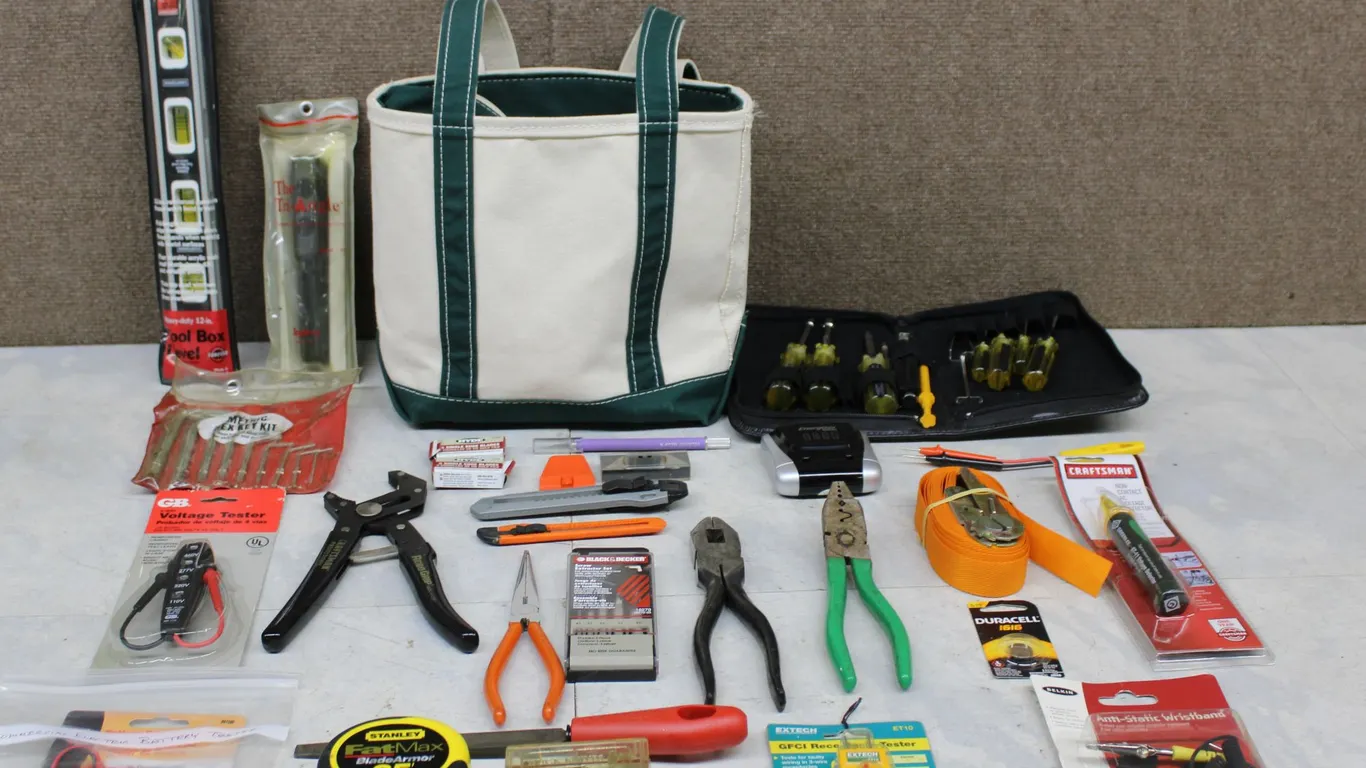 Hand Tool and Tester Assortment with Bag