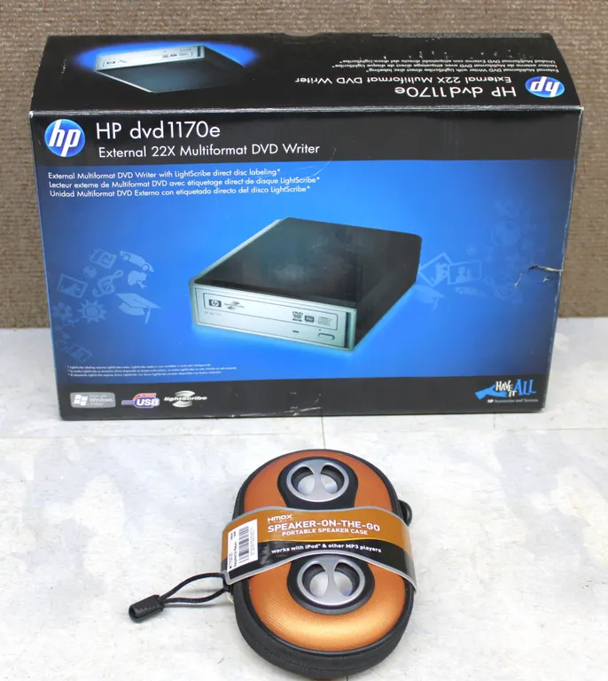 HP DVD Writer & HMDX Speaker Bundle