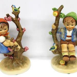 Goebel Hummel Figurines Apple Tree Boy & Girl