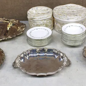 Royal Worcester Silver Chantilly China & Trays