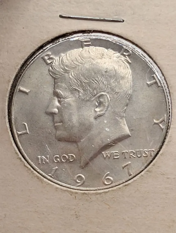 1967 Kennedy Half Dollar Lightly Circulated (40% Fine Silver, Bright Fields)