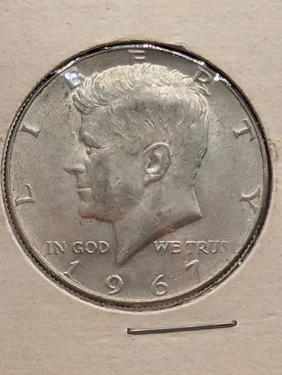 1967 Kennedy Half Dollar Lightly Circulated (40% Fine Silver, Clean Bright Fields)