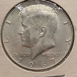 1967 Kennedy Half Dollar Lightly Circulated (40% Fine Silver, Clean Bright Fields)