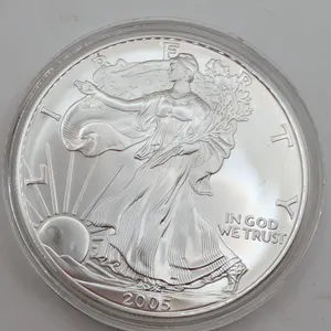 2005 American Silver Eagle $1 Brilliant Uncirculated (1 oz Fine Silver, Protective Capsule)